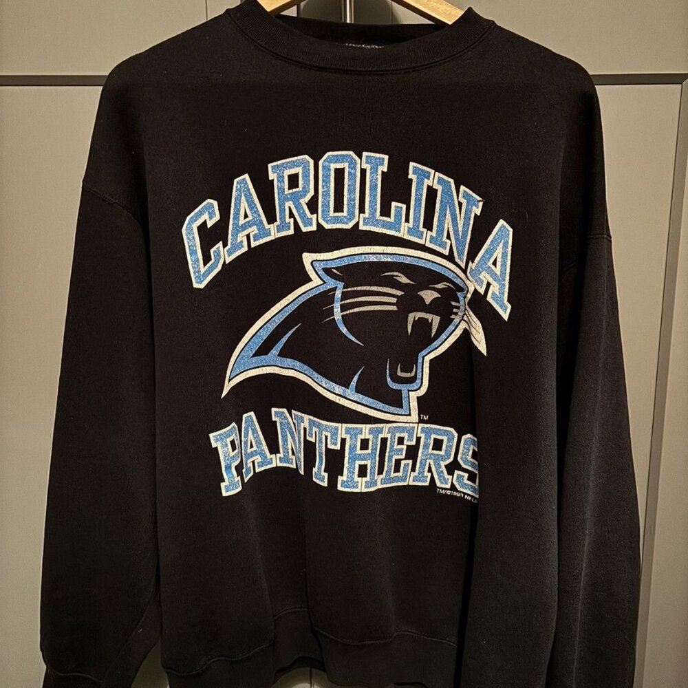 Vintage Carolina Panthers Sweatshirt, Retro NFL Football Carolina Panthers Shirt